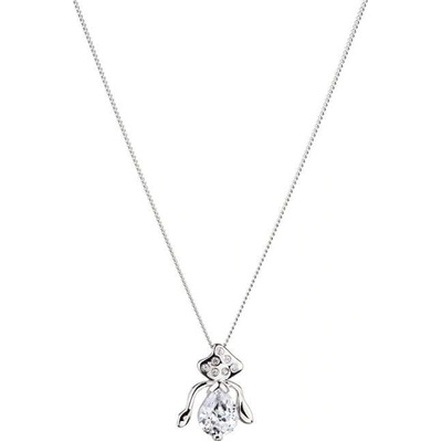 Preciosa Strieborný náhrdelník s trblietavým príveskom Seductive 5065 00