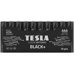 TESLA - 10 бр. Алкална батерия AAA BLACK+ 1, 5V 1200 mAh (TS0006)