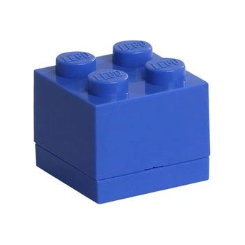 LEGO® Mini box 45x45x42 tmavo modrý