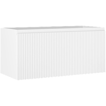 Mexen Rivel шкаф за баня под мивка 100 см, 1 чекмедже, оребрен, бял мат - 91A20-10047-1-BF01 (91A20-10047-1-BF01)