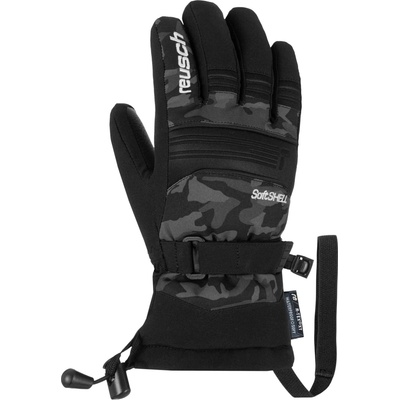Reusch Kondor R-Tex Xt junior detské zimné rukavice čierna sivá biela