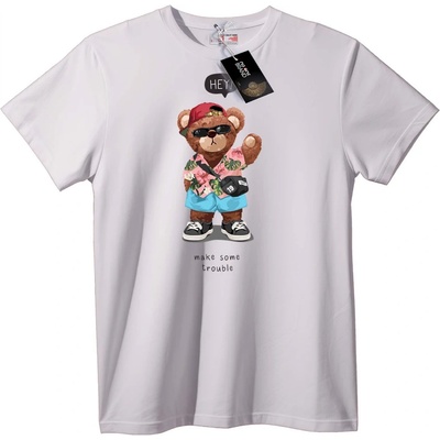 NOONEBRAND Тениска Мечок 'Да Направим Бъркотия' - 2XL, Black