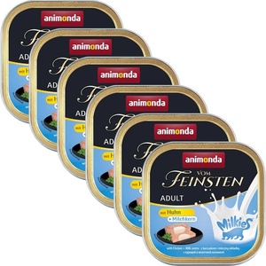 Animonda Vom Feinsten Adult Cat Milkies - пиле с млечна сърцевина 6 x 100 г