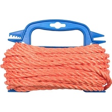 CONNEX PP stáčané lano 3-pramenné, 8 mm × 15 m, oranžová, navíjač