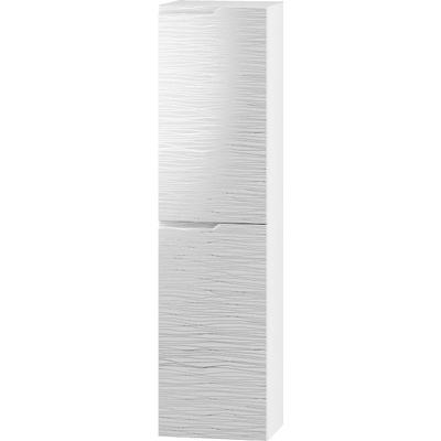 Expedo Koupelnová skříňka NICE W35 SL, 35x136,9x31,9, bílá/vzor, pravá