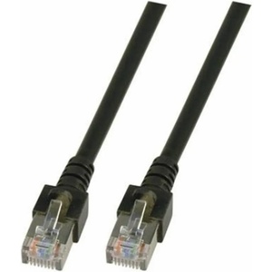  RJ45 Patch cable SF/UTP, Cat. 5e, PVC, CCA, black (K5456.1)