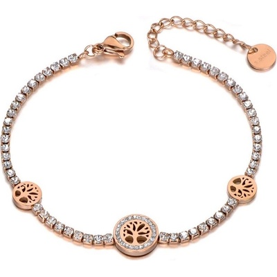 Victoria Filippi Stainless Steel ocelový se zirkony Amanda Gold strom života NRB19136-2/1 Zlatá
