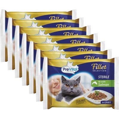 PreVital Fillet Selection Sterile Консерва сьомга в сос 28 x 85 г