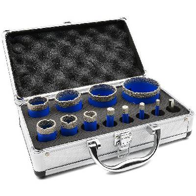 GEKO Sada diamantových vŕtacích koruniek na dlaždice 6-68mm 12ks.