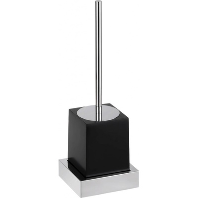 Bemeta Gamma WC štětka s konzolí na zeď chrom černá 145413092