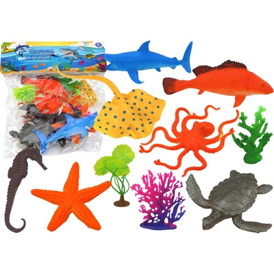 mamido Súprava morských zvieratiek a vodných rastlín 7 ks