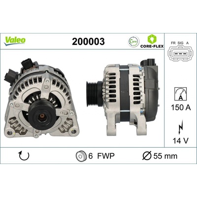 Alternátor VALEO CORE-FLEX 200003