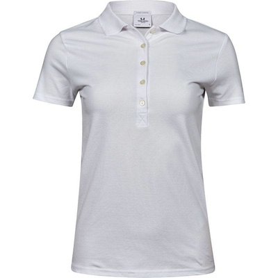 Tee Jays 145 Dámske luxusné elastické polo biela