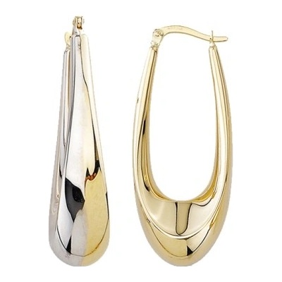 Luxur, Velké náušnice Elega, kombinované zlato, 585-14-3-2416.2ZB0.0.00.000.62