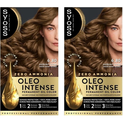 Syoss Oleo Intense Barva 6-80 Oříškově blond x2 kusy