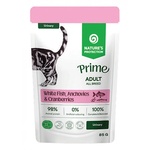 Nature's Protection Nature's Protection CAT PRIME Urinary Adult Cats with White Fish, Anchovies and Cranberries, пауч с хапки в сос с бяла риба, аншоа и червени боровинки, за здравето на пикочните пътища, за пораснали ко