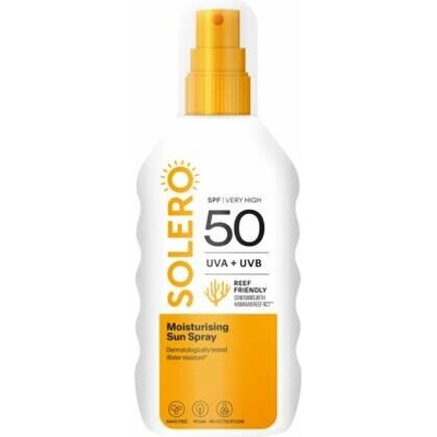 SOLERO SPF50+ hydratačný opaľovací sprej 200 ml