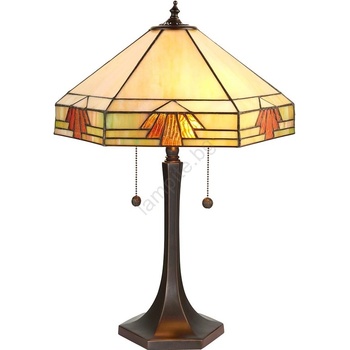 Endon Lighting 64286 - Настолна лампа Tiffany NEVADA 2xE27/60W/230V Ø 40 см (EN0132)