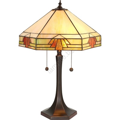 Endon Lighting 64286 - Настолна лампа Tiffany NEVADA 2xE27/60W/230V Ø 40 см (EN0132)