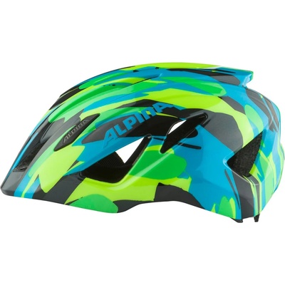 Alpina Детска каска за велосипед Alpina Kid's Pico Bike helmet - Neon Green / Blue Gloss - размер 50-55 cm (851-1649-0311)