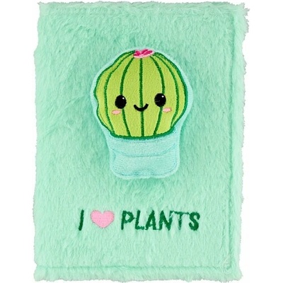 I Love Plants sešit se sametovým obalem