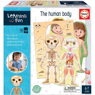 Educa The Human Body Učíme sa anatómiu ľudského tela s obrázkami 99 dielov