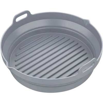 KLAUSBERG Комплект 2 бр. кръгли силиконови форми за Airfryer Klausberg KB 7789, 20х21.3 см, До 230C, Без BPA, Сив (9999KB7789)