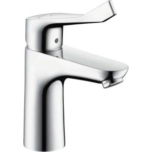Hansgrohe Focus E2 - Смесител за умивалник с една ръкохватка 100 с комплект за оттичане с тяга, хром 31911000 (31911000)