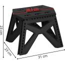 Skládací stolička SPRINGOS STAX černá