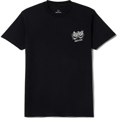 Brixton triko Smile Always S/S Stt Black Worn Wash