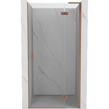 Mexen Mist-H L врата за душ кабина, отваряеми надясно, 80 cm, прозрачни, четкан мед - 8A5L-080-000-65-00-P (8A5L-080-000-65-00-P)