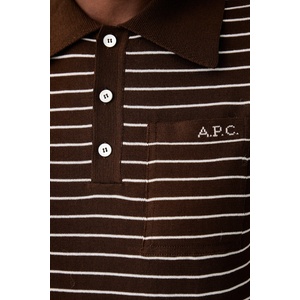 APC A. P. C. тениска тип пулове с яка дамска от памук polo aline (COHLP.F23509)