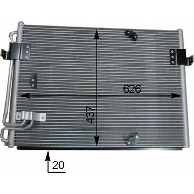 Kondenzátor klimatizace MAHLE ORIGINAL AC 174 000S (AC174000S)