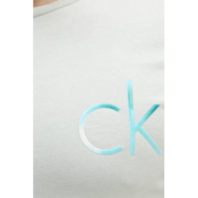 Calvin Klein Памучна тениска Calvin Klein в зелено с принт K10K114146 (K10K114146)