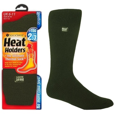 Heat Holders Najteplejšie hrubé podkolienky zelené