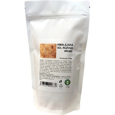 Zelené Drahokamy Hímalájská Soľ ružová jemná 500 g