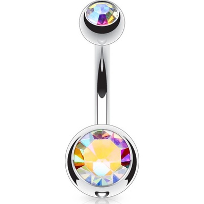 Steel Edge Piercing do pupíku z chirurgické oceli SENS04-1 – Zboží Dáma