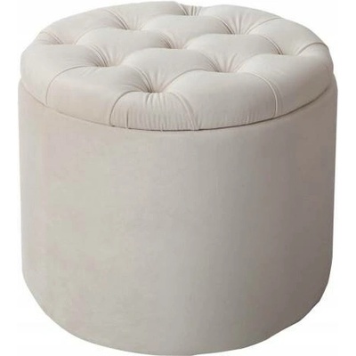 Interior DE Taburet MODERN BAROCCO 50 CM béžový sametTAB40738