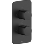 Armatura 5759-001-81 - Термостатен душ смесител за вградена инсталация MALAGA, черен (KF0289)