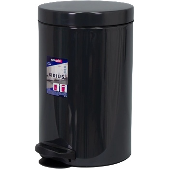 Eurogold SIRIUS 14l 40x25cm антрацитно сив кош за педали 801214 ANTHRACITE (801214 ANTHRACITE)