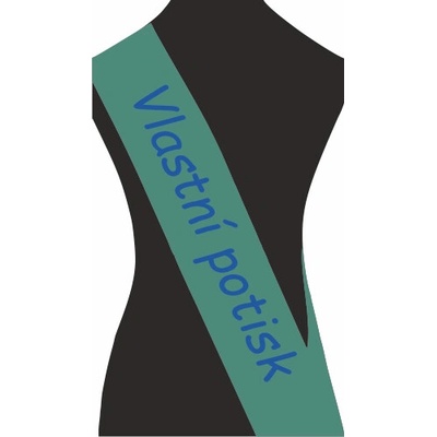 ON-DESIGN Šerpa VLASTNÍ POTISK Barva: emerald, Barva potisku: modrá, Fonty písma: Embassy BT