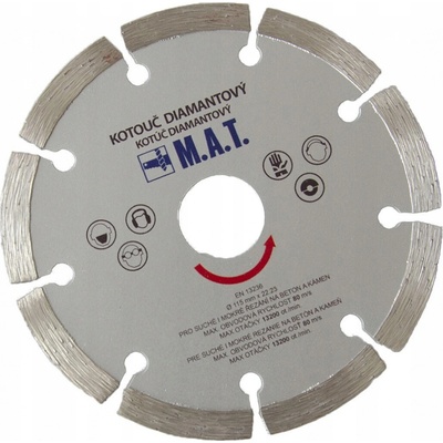 DIAMANT kotúč diamantový 115mm segmentový