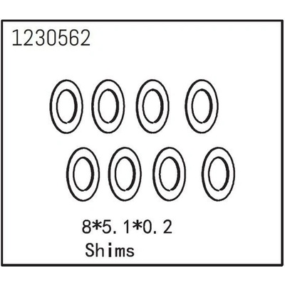Absima Shims 8*5.1*0.2 8