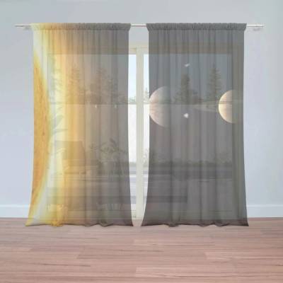 Sablio Záclony Planety: 2ks 150x250cm