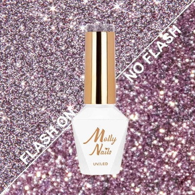 Molly Nails gél lak Flashing Lights Fabulous HEMA/Di-HEMA Free 8 g Nr 563