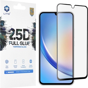 LITO Протектор за Samsung Galaxy A34 5G - Lito 2.5D FullGlue Glass - черен