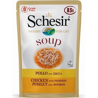 Schesir Cat Adult Soup kura s tekvicou 85 g