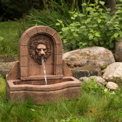 Tuin 1411 Zahradní kašna - fontána lví hlava 50 x 54 x 29 cm – Zbozi.Blesk.cz