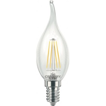 Century LED FILAMENT SVÍČKA PLAMEN ČIRÁ 4W E14 2700K 470Lm 360d 35x118mm IP20 CEN INM1C-041427 Teplá bílá Čirá