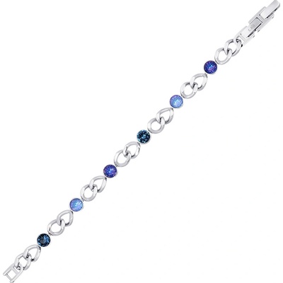 CRYSTalp Pôvabný náramok s kryštálmi Solara 22295.BLU.E